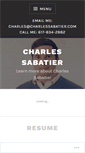 Mobile Screenshot of charlessabatier.com
